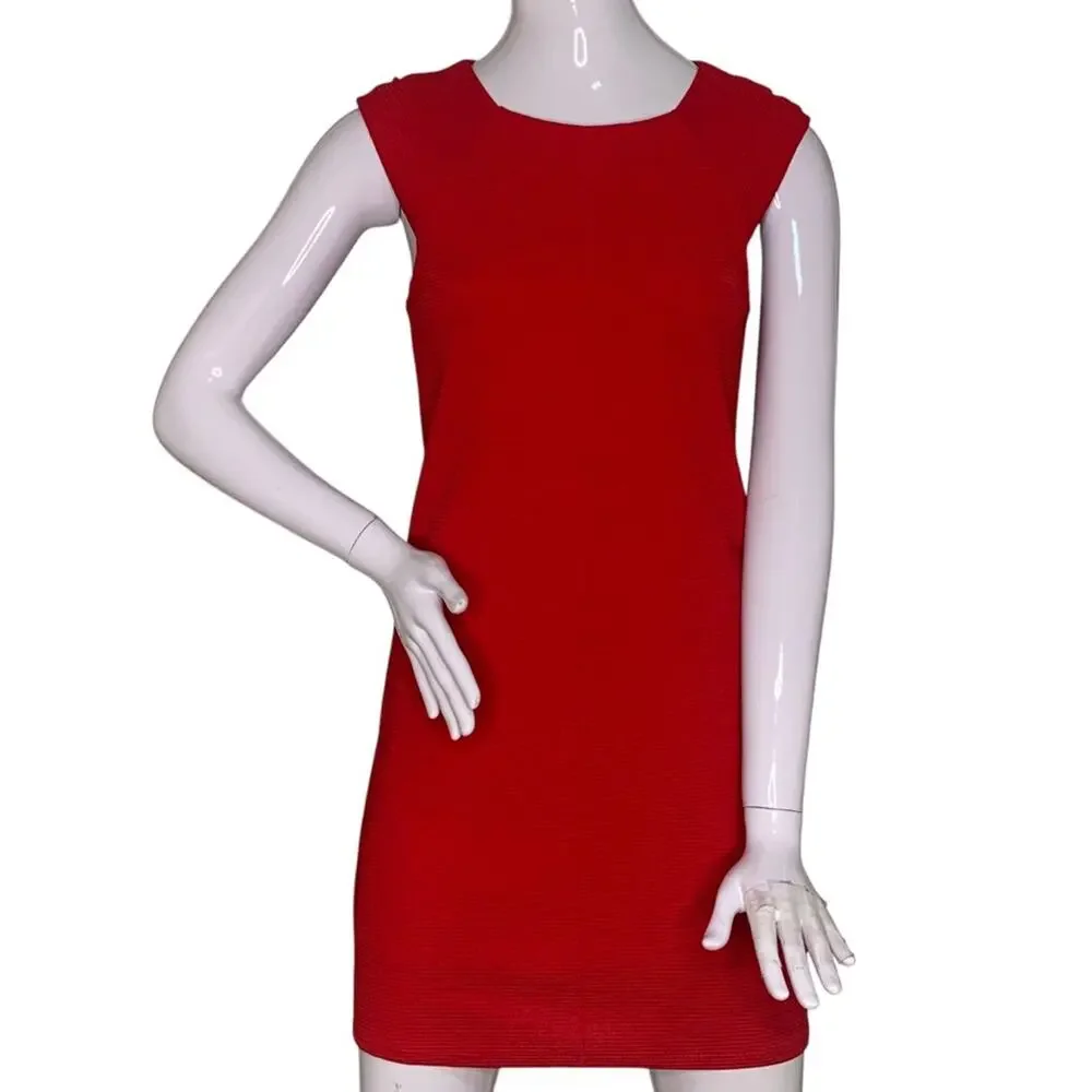 Everly Dress Sleeveless Red Full Lining No Pockets Pullover Size S